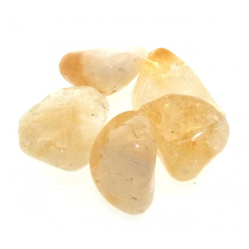 5 x Genuine Citrine Tumbled Gemstones